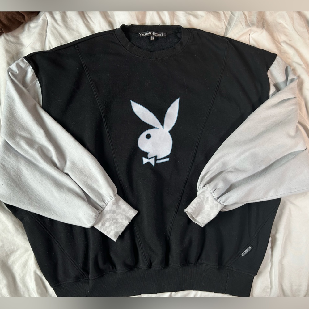 Oversized playboy jersey crew